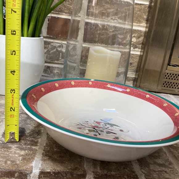 ROYAL SEASONS Serving Bowl Snowmen Stoneware - Picture 10 of 10